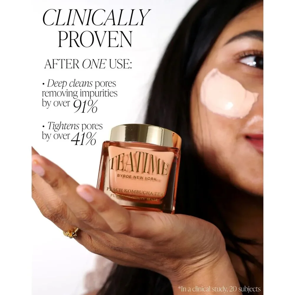 BYROE - Peach Kombucha Tea - Purifying Clay Mask - $70 - Brand New!